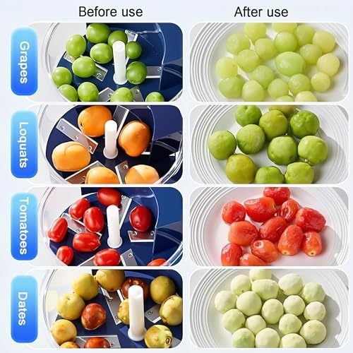 3ceec7a9-c65a-4ef0-bb34-8ce333466929.jpg Ormos Electric Grape Peeling Machine - Automatic Garlic & Tomato Peeler, Rechargeable Fruit Skin Remover Tool For Small Fruits, Home Kitchen Gadget-Blue