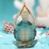Sea Turtle Meditation Yoga Decor Garden Figurine Sea Turtle Meditating Coastal Beach Decorations Zen Yoga Resin Statue For Home Office Decorations Put The Palm Separate