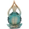 Sea Turtle Meditation Yoga Decor Garden Figurine Sea Turtle Meditating Coastal Beach Decorations Zen Yoga Resin Statue For Home Office Decorations Put The Palm Separate
