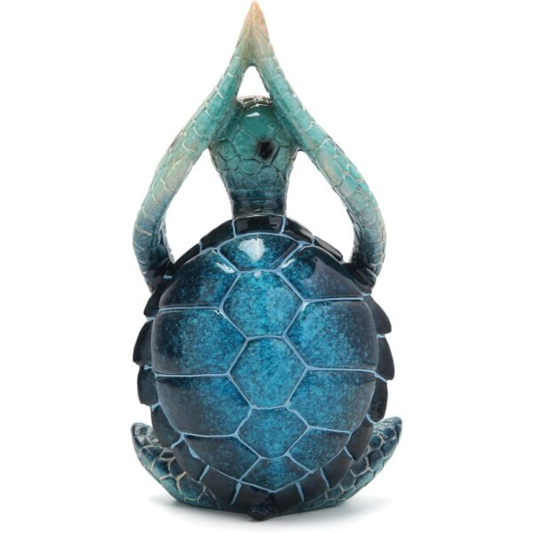 Sea Turtle Meditation Yoga Decor Garden Figurine Sea Turtle Meditating Coastal Beach Decorations Zen Yoga Resin Statue For Home Office Decorations Put The Palm Separate