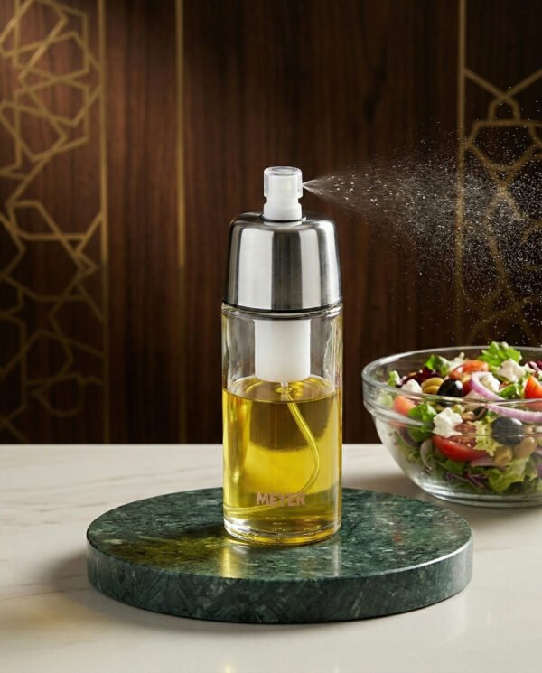 2-in-1 Premium Oil Sprayer & Dispenser – Healthy Cooking Control بخاخ وموزع زيت ذكي