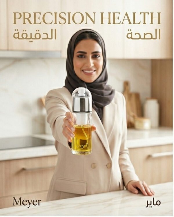 2-in-1 Premium Oil Sprayer & Dispenser – Healthy Cooking Control بخاخ وموزع زيت ذكي