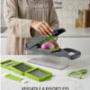 14-in-1 Vegetable Chopper & Slicer – Multifunctional Veggie Cutter مع 8 Blades + Storage Container